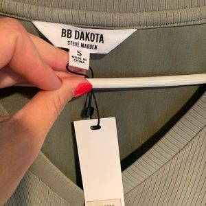 Green BB Dakota bodycon long sleeve mini dress size S